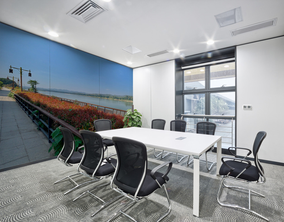 Along the Mekong River Wall Printing