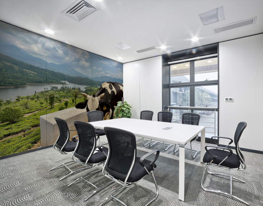 Cow with a View Wall Printing