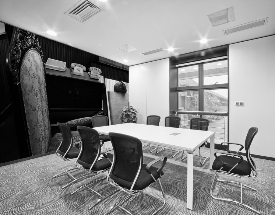 Old Phones in the Office Wall Printing
