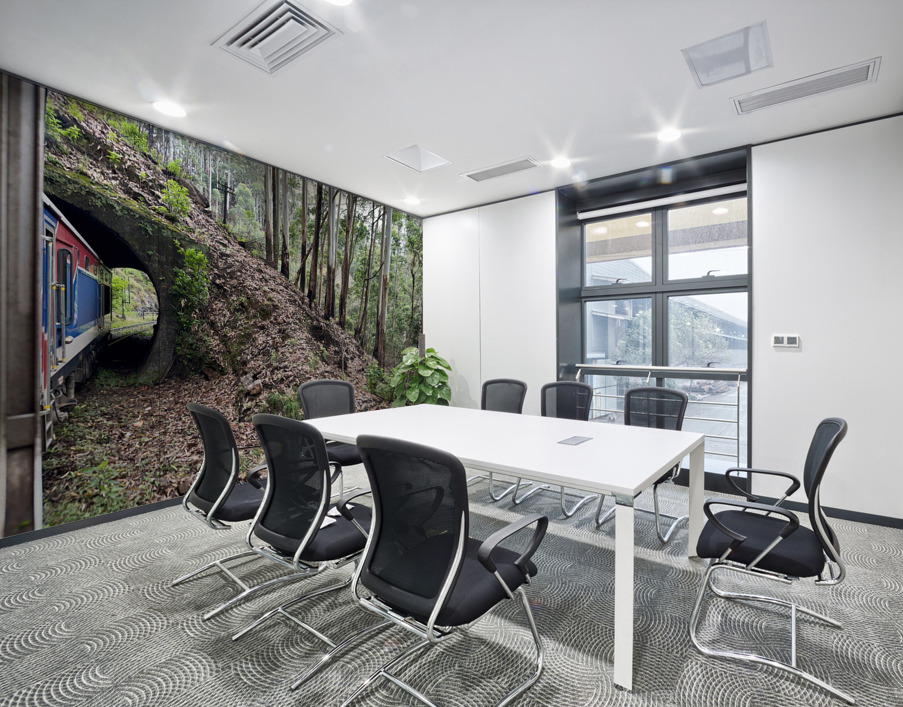 Train Through the Mini Tunnel Wall Printing