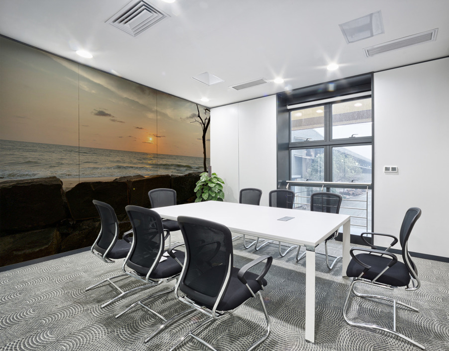 Sunset Behind the Wall 2 Wall Printing