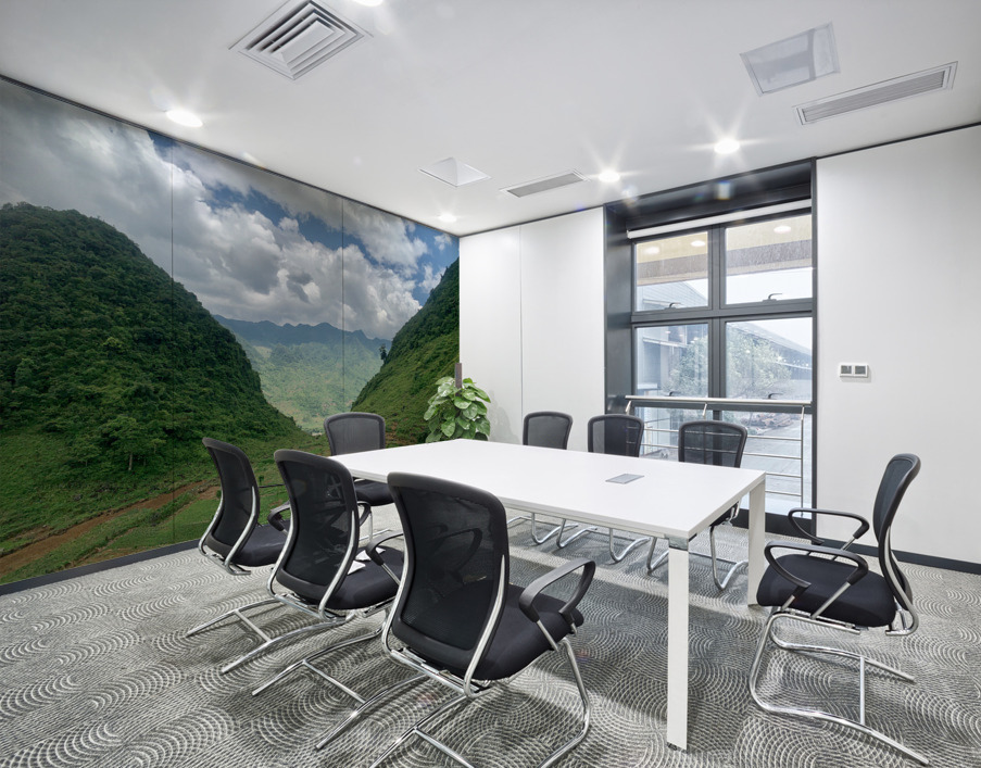 V Shaped Mountains Wall Printing