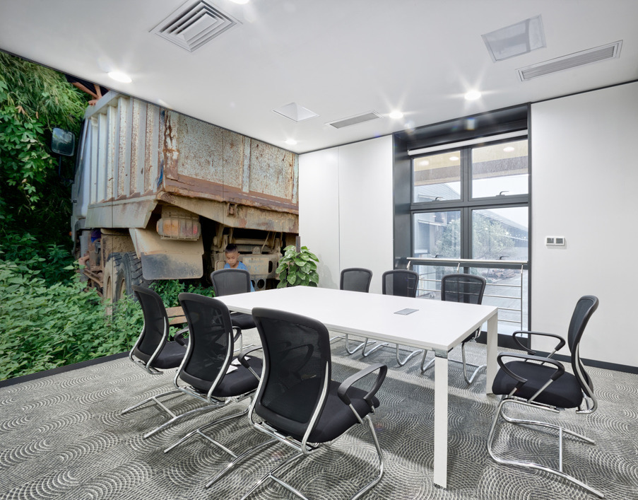 Playing with the Big Truck Wall Printing