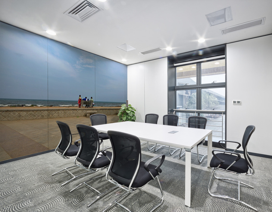 Family Bench at the Beach Wall Printing