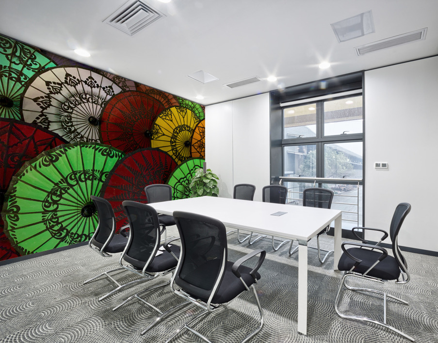 Colorful Umbrellas Wall Printing