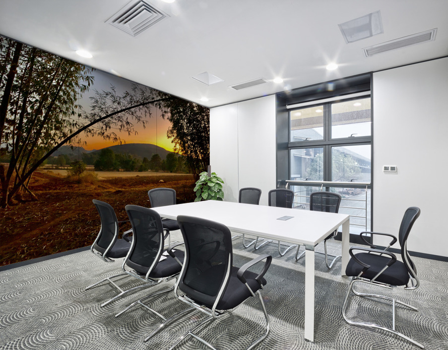 Sunset Behind the Mountain Wall Printing