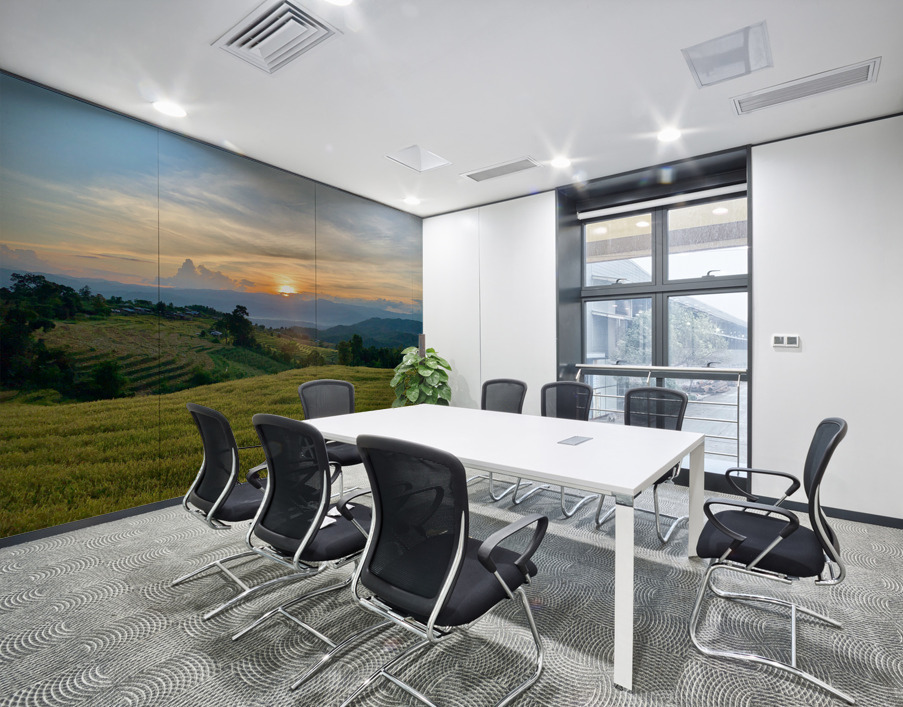 Sunset Over the Rice Fields 2 Wall Printing