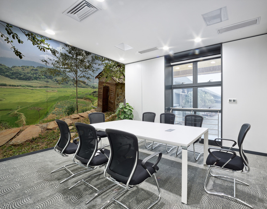 Little House by the Rice Fields Wall Printing