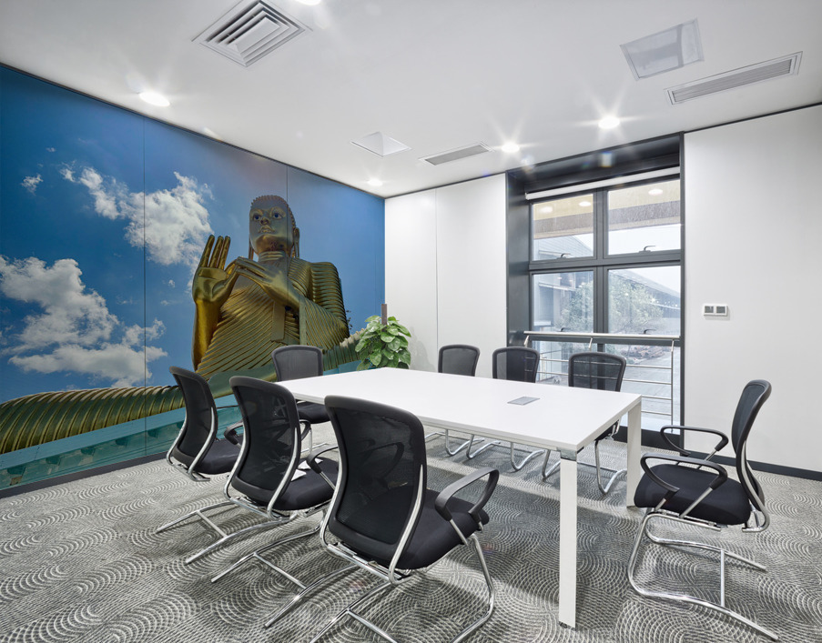 Sun Over Golden Buddha Wall Printing