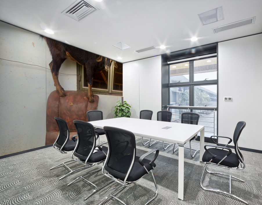 Goat on a Seat Wall Printing