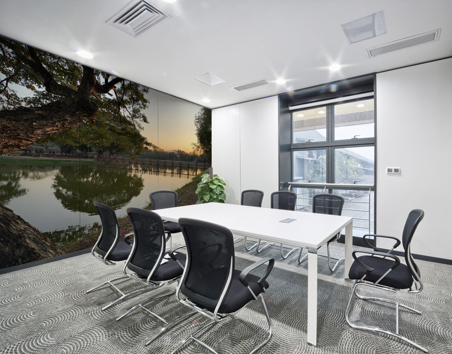 Perfect Tree Reflection During Sunset Wall Printing