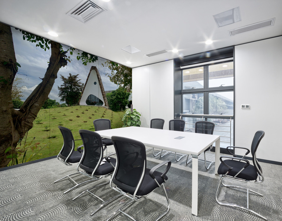 Triangle Shaped Coffee Museum 2 Wall Printing