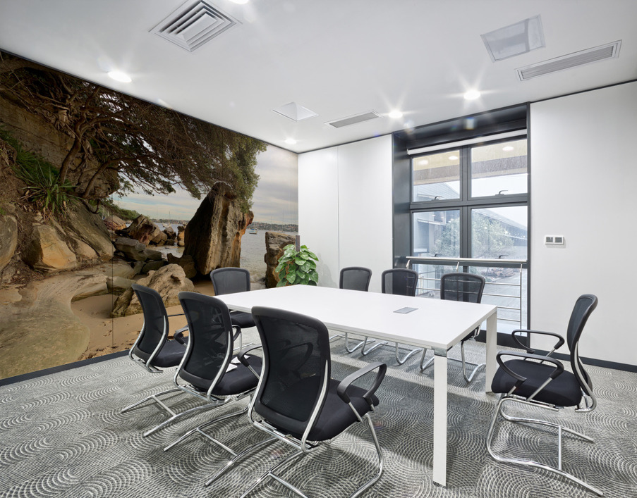 Sideway Rock on the Beach Wall Printing