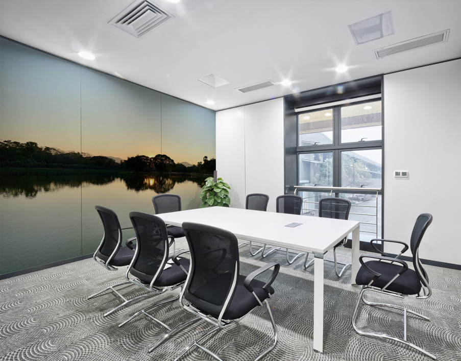 Sunset Hiding Reflection Wall Printing