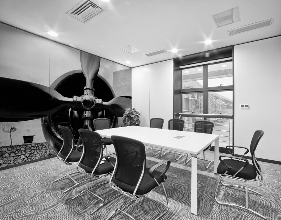 BW Propellers Wall Printing