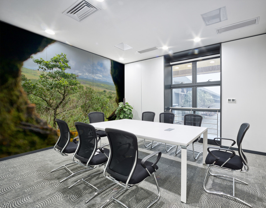 Nature Through the Hole Wall Printing