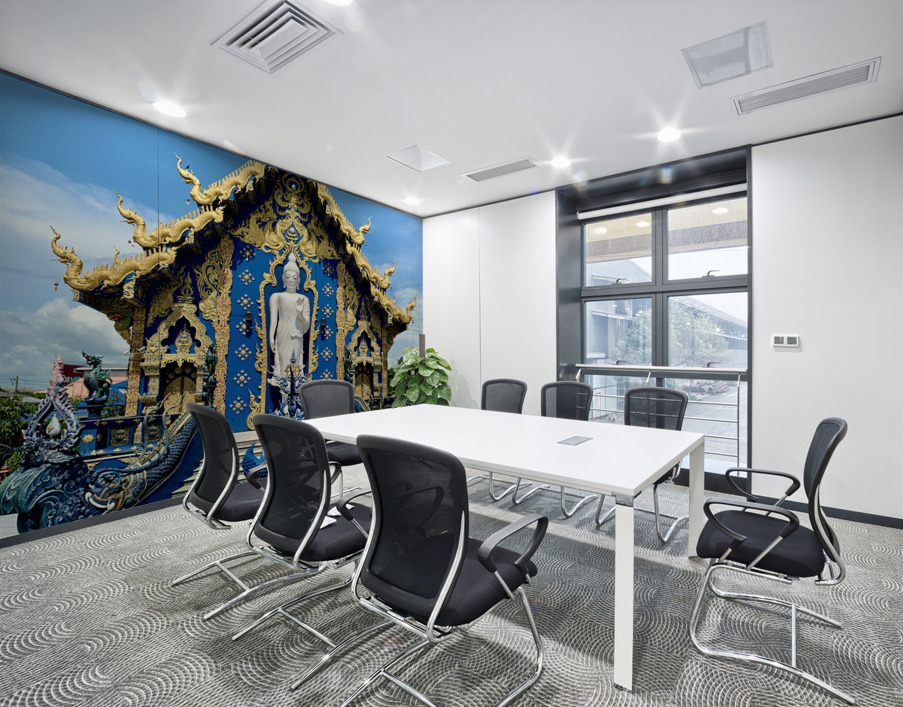 Wat Rong Suea Ten Blue Temple 2 Wall Printing