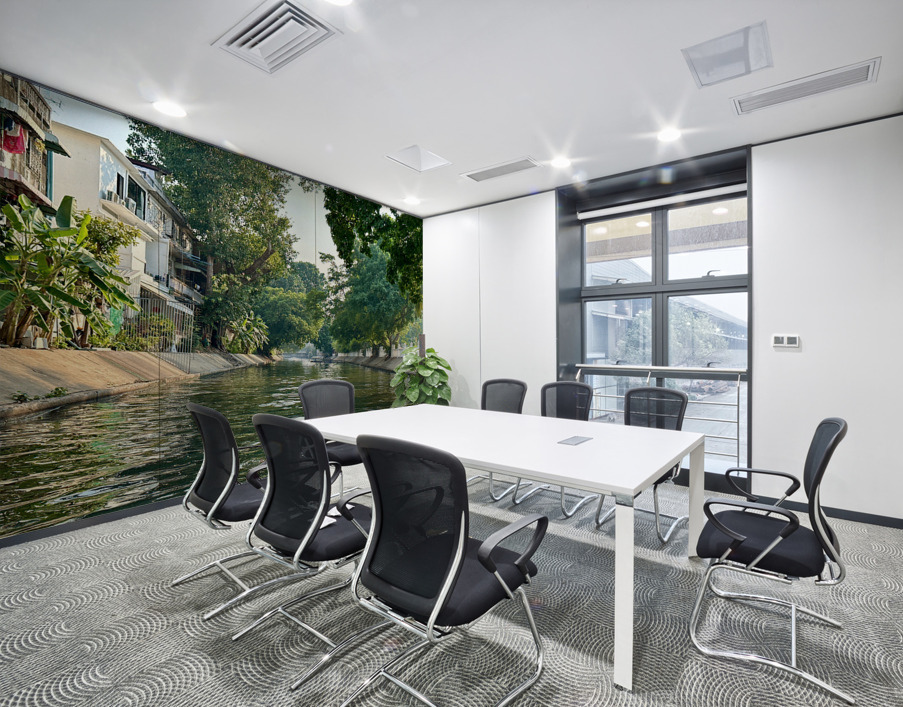 Beautiful Canal Wall Printing