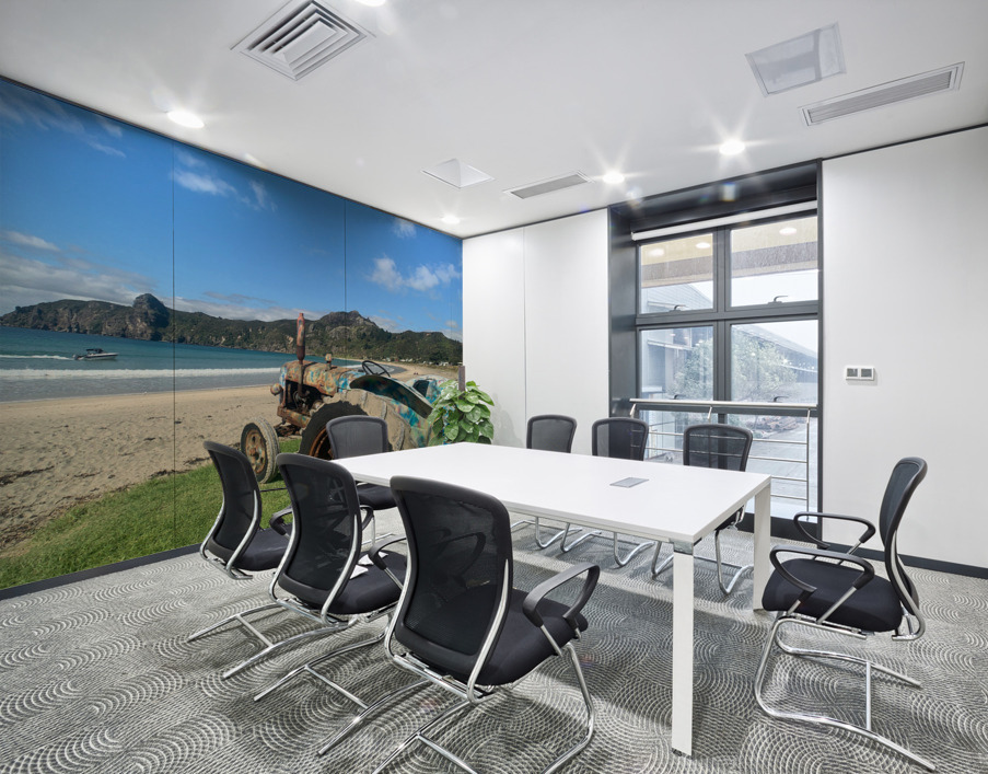 Colorful Tractor on the Beach Wall Printing