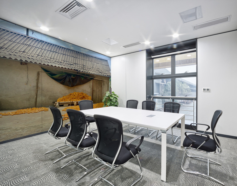 Dry Corn House Wall Printing