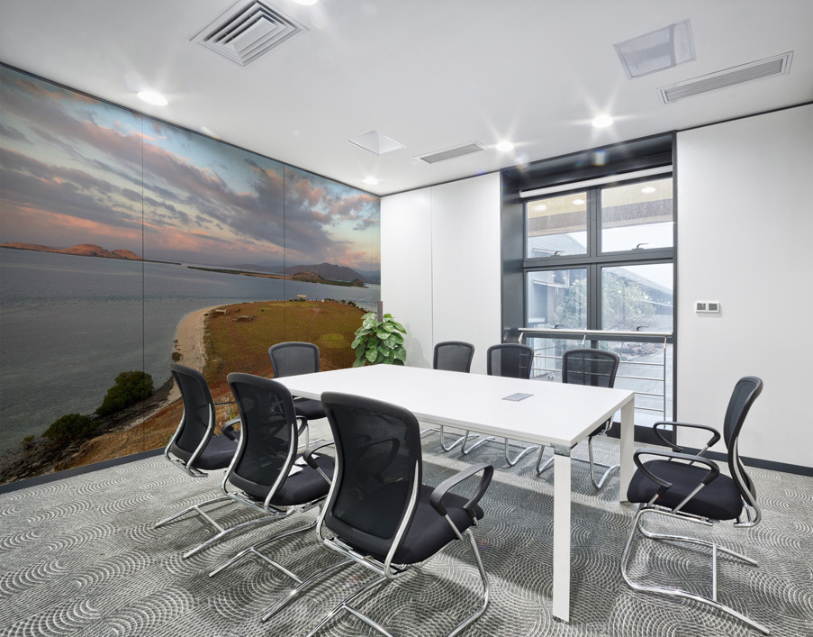 Rounded Beach Wall Printing