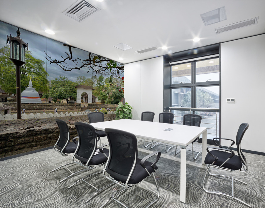 Temple Half Wall Wall Printing