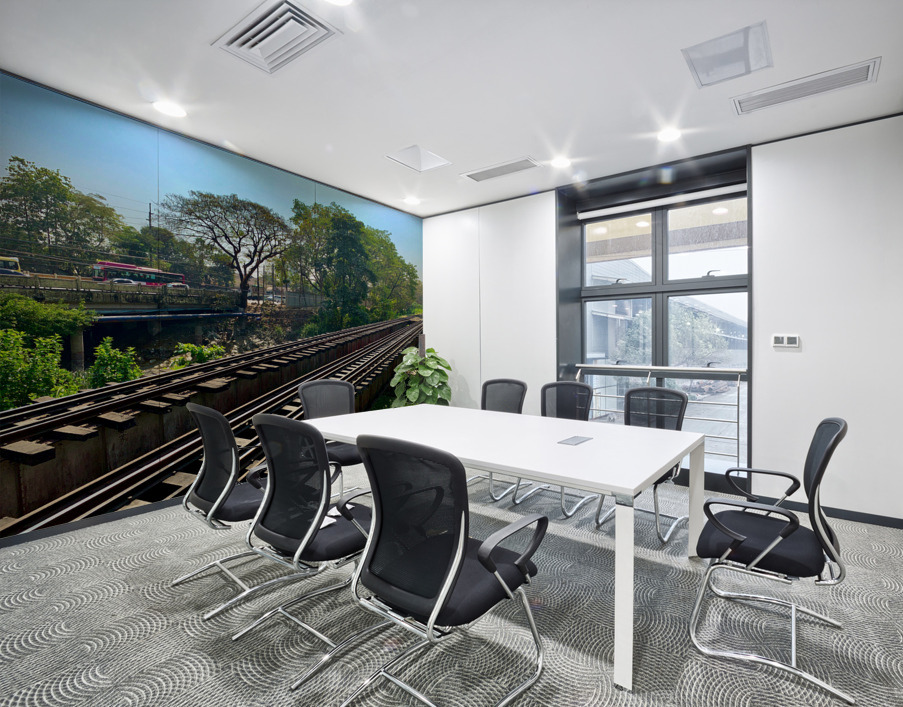 Train Bridge Wall Printing