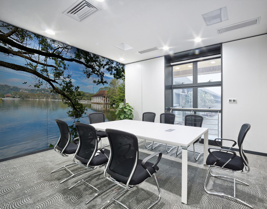 Ulupen Geya on Kandy Lake 1 Wall Printing