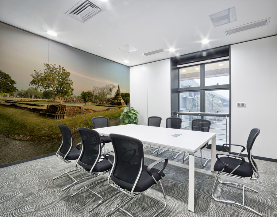 Temple by the Stream Wall Printing