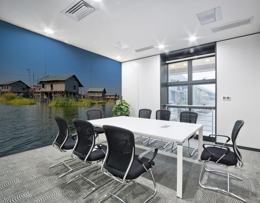 Inle Lake Houses Wall Printing