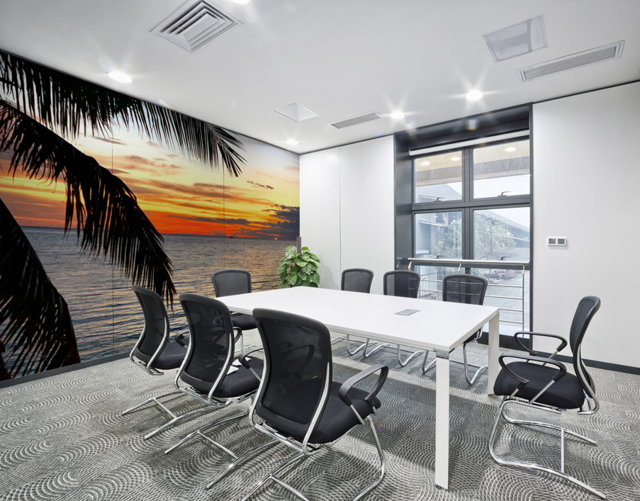 Sunset Bath Wall Printing