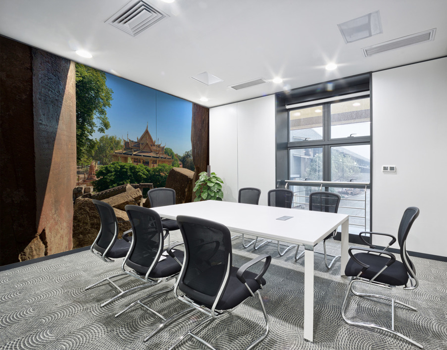 A Temple Afar Wall Printing