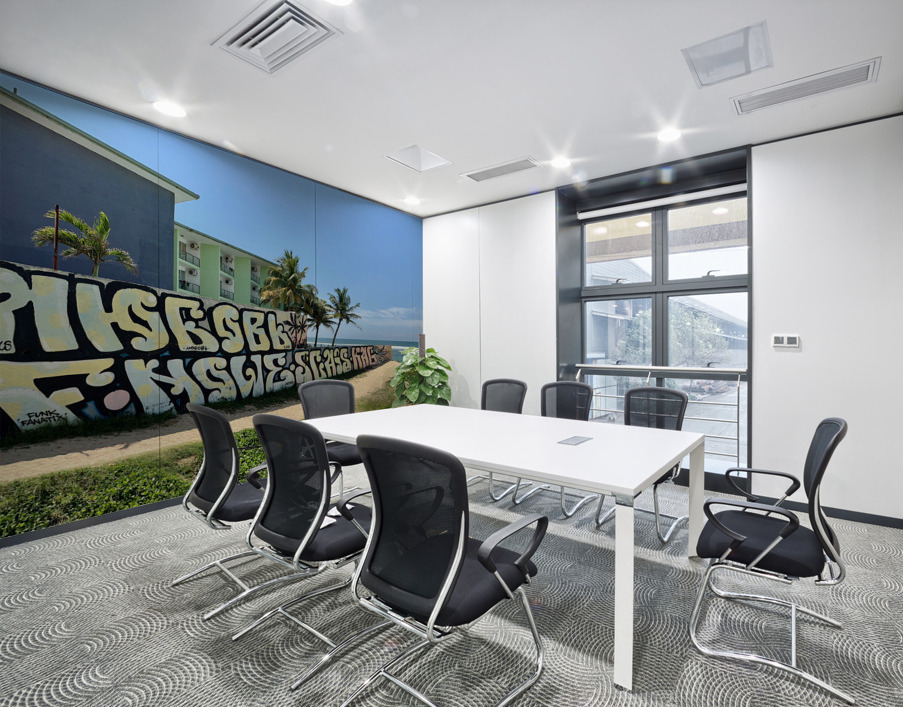 Graffiti by the Sea Wall Printing