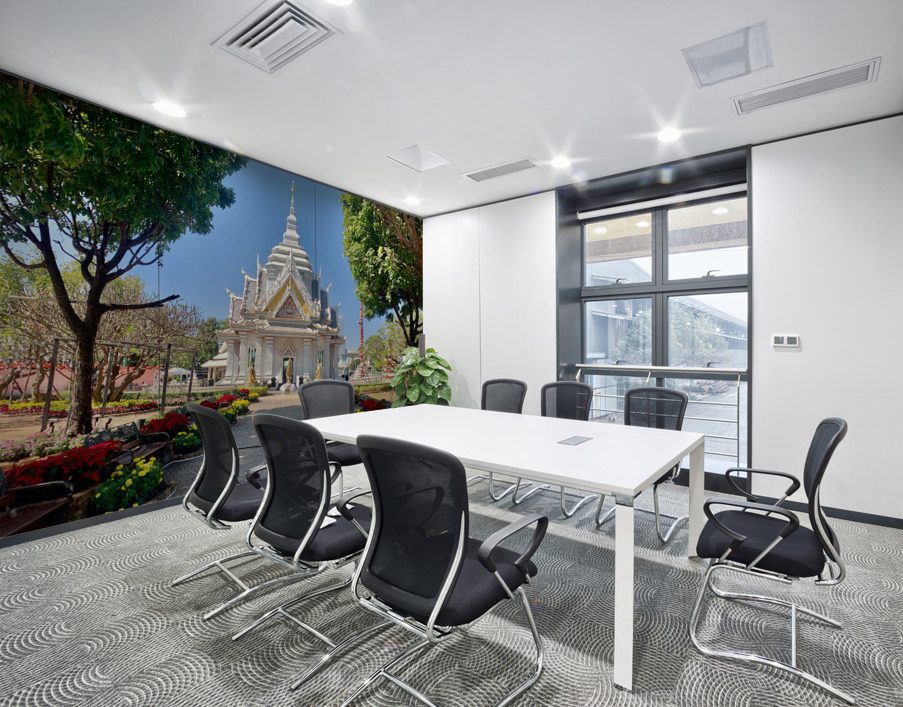 Little White Temple in Khon Kaen Thailand Wall Printing