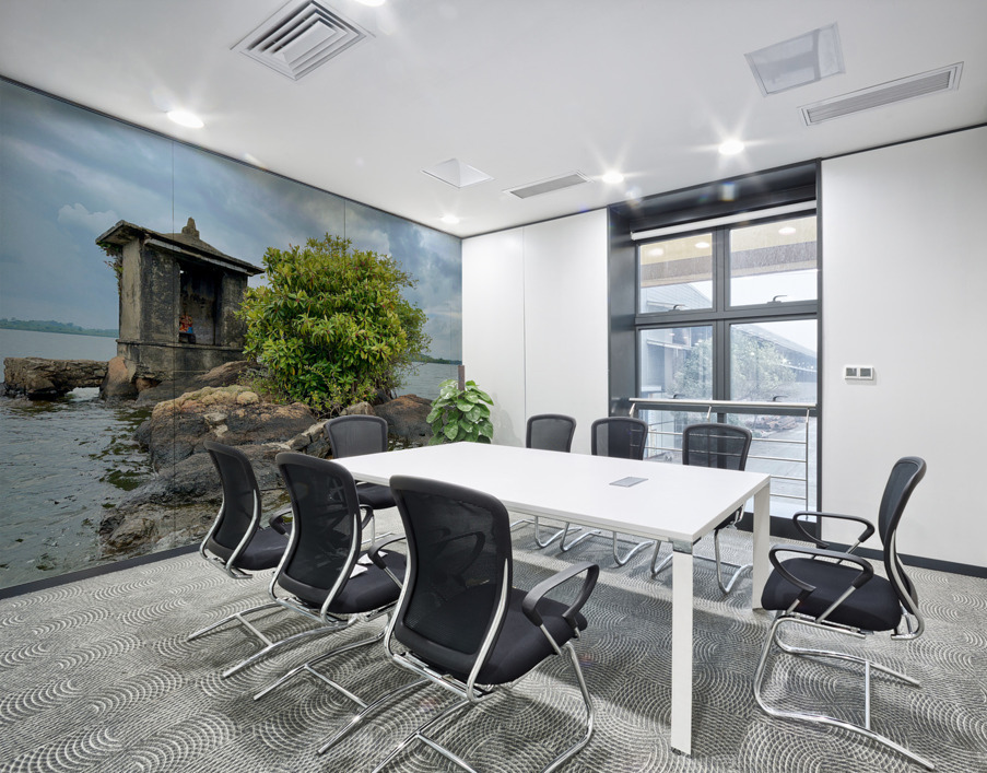 Mini Temple on the Lake Sri Lanka Wall Printing