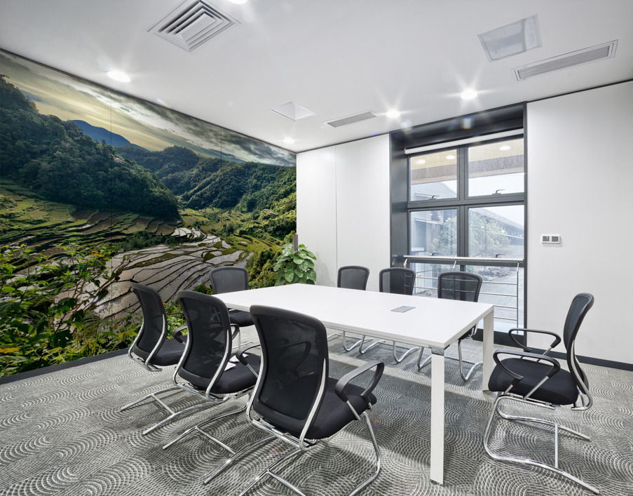 Nice Watery Rice Fields Wall Printing