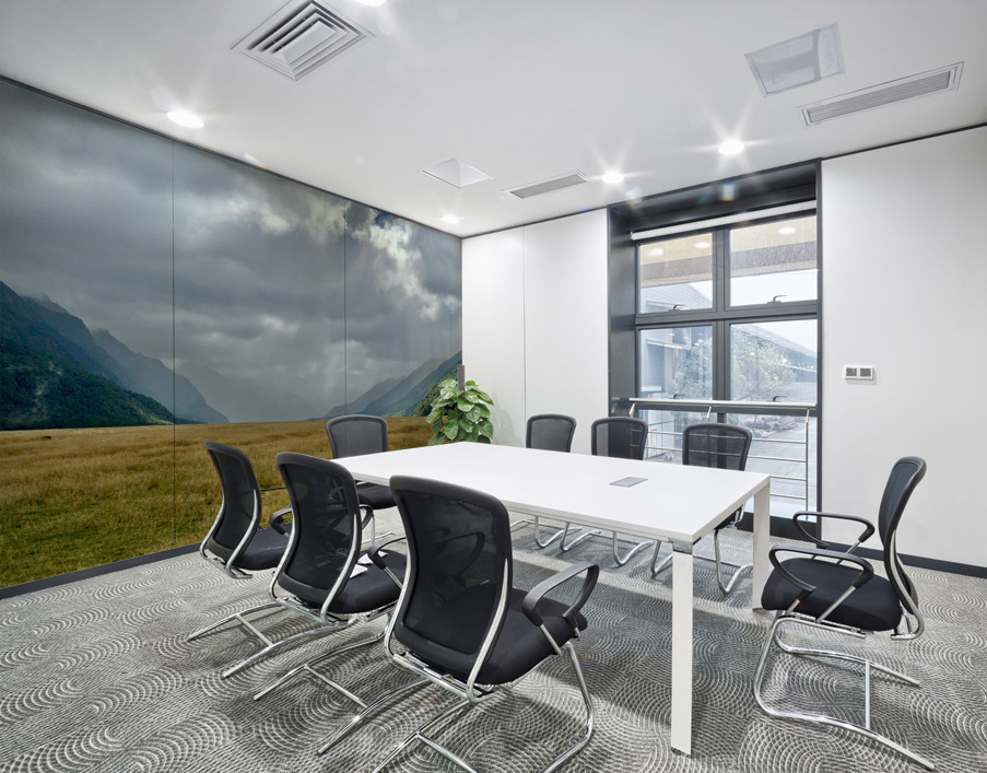 Ray of Lights in the Valley Wall Printing