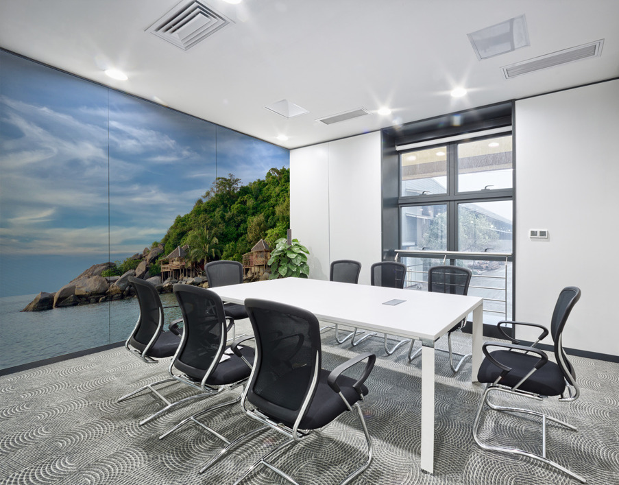 Bungalows on the Coast Wall Printing