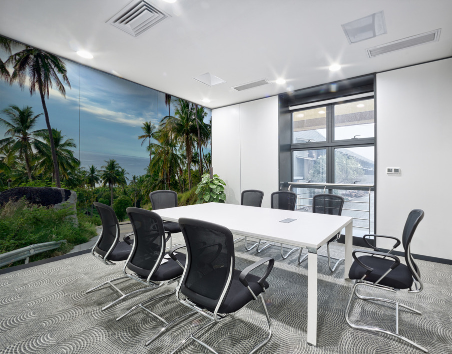 Palm Tree Road Wall Printing