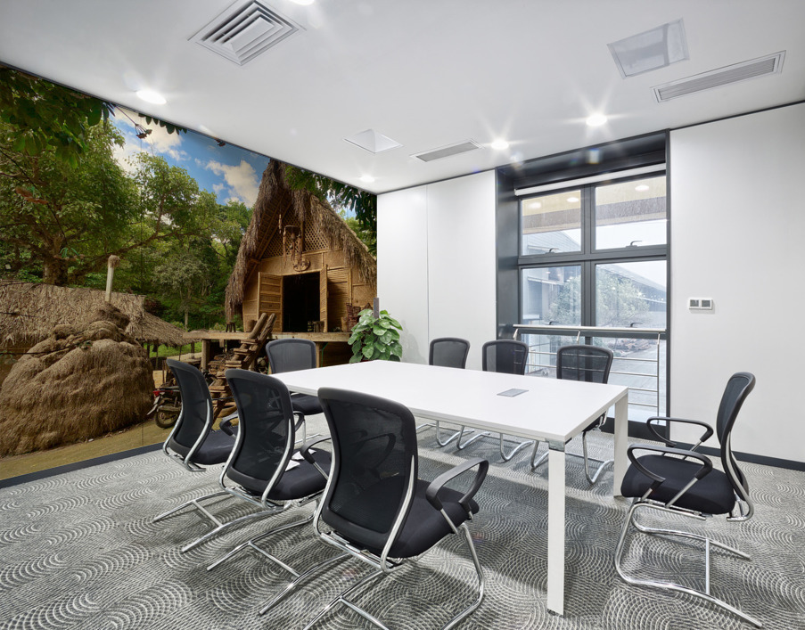 Beautiful Massive Hut Wall Printing