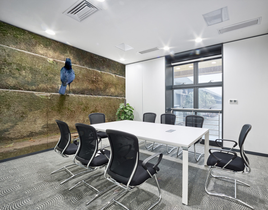 Bird Climbing the Stairs Wall Printing