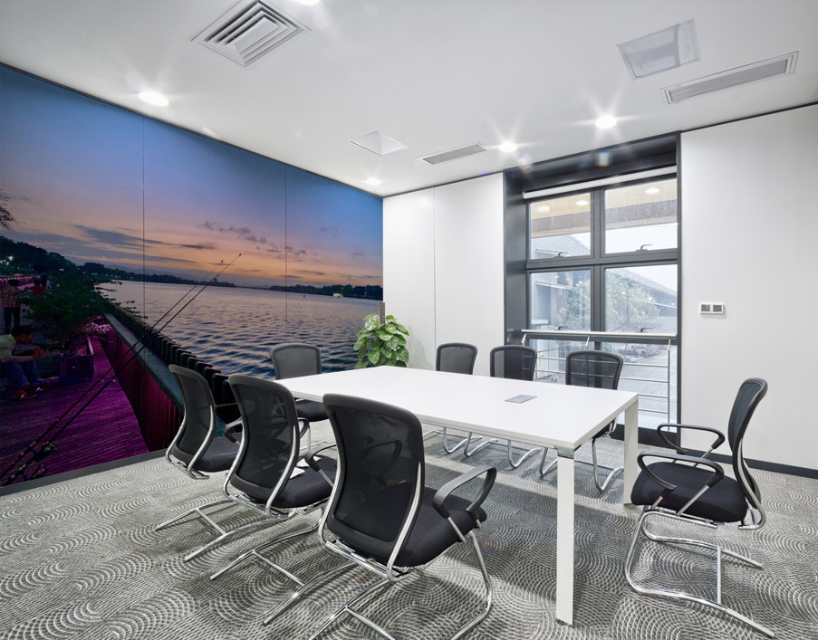 Fishing at Sunset Wall Printing