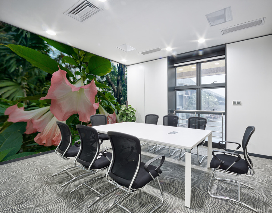 Pink Bell Flowers Wall Printing