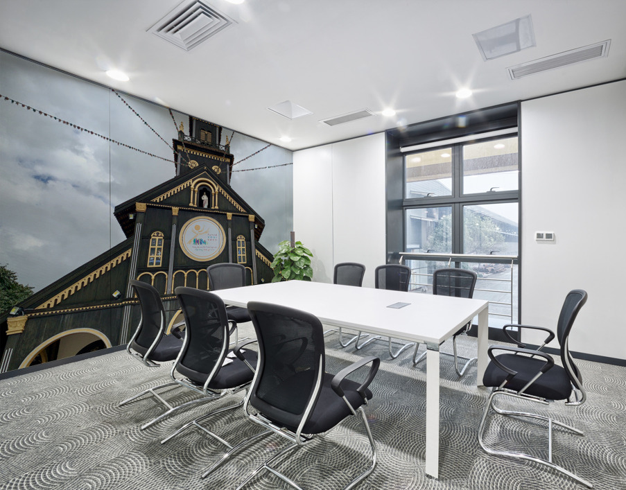 Saint Marys Black Wooden Cathedral of Kon Tum 2. Wall Printing