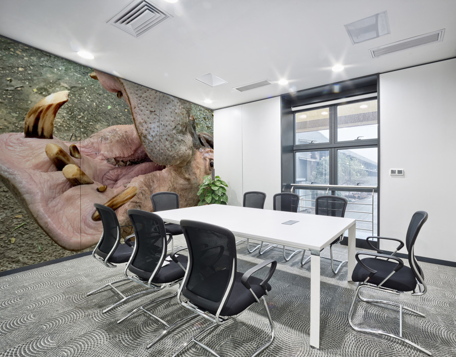 Hippos Teeth Wall Printing