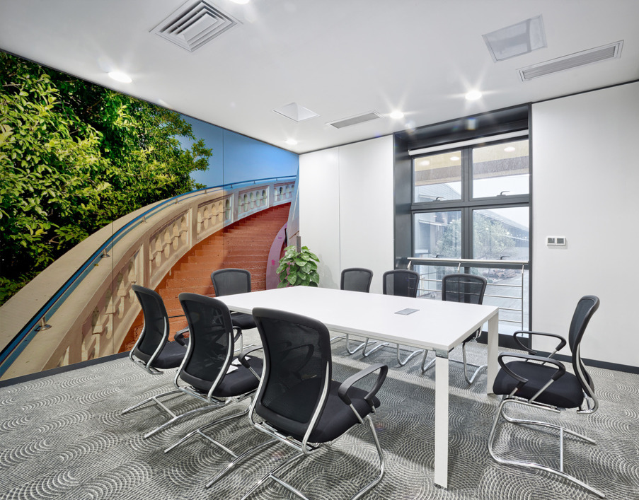 Golden Mount Temple Orange Stairs Bangkok 2 Wall Printing