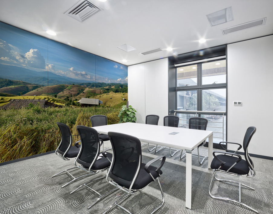 Colorful Rice Fields Wall Printing