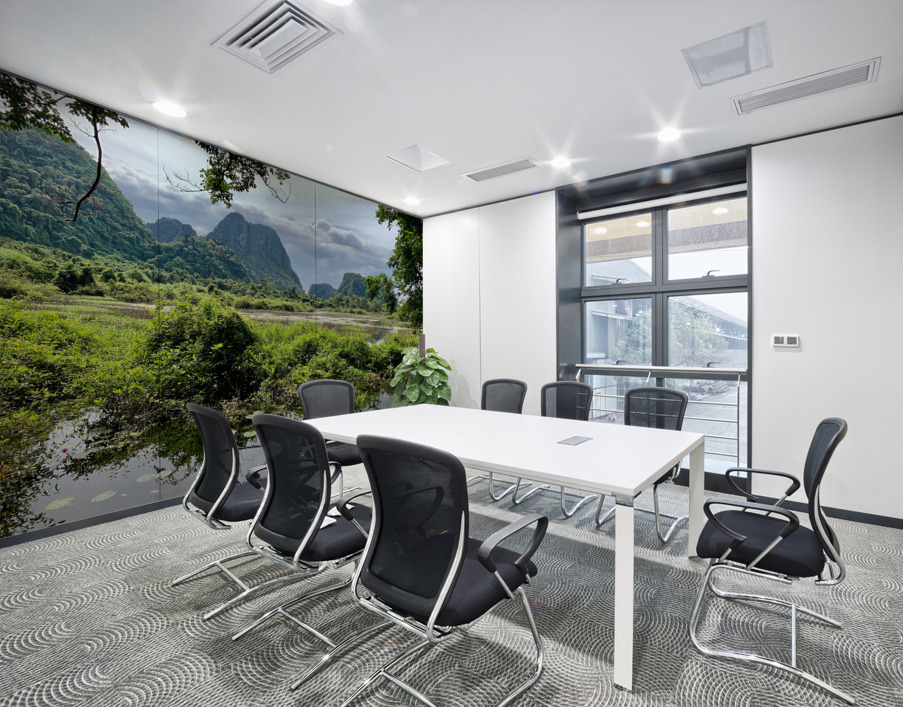 Wetland and Mountains Wall Printing
