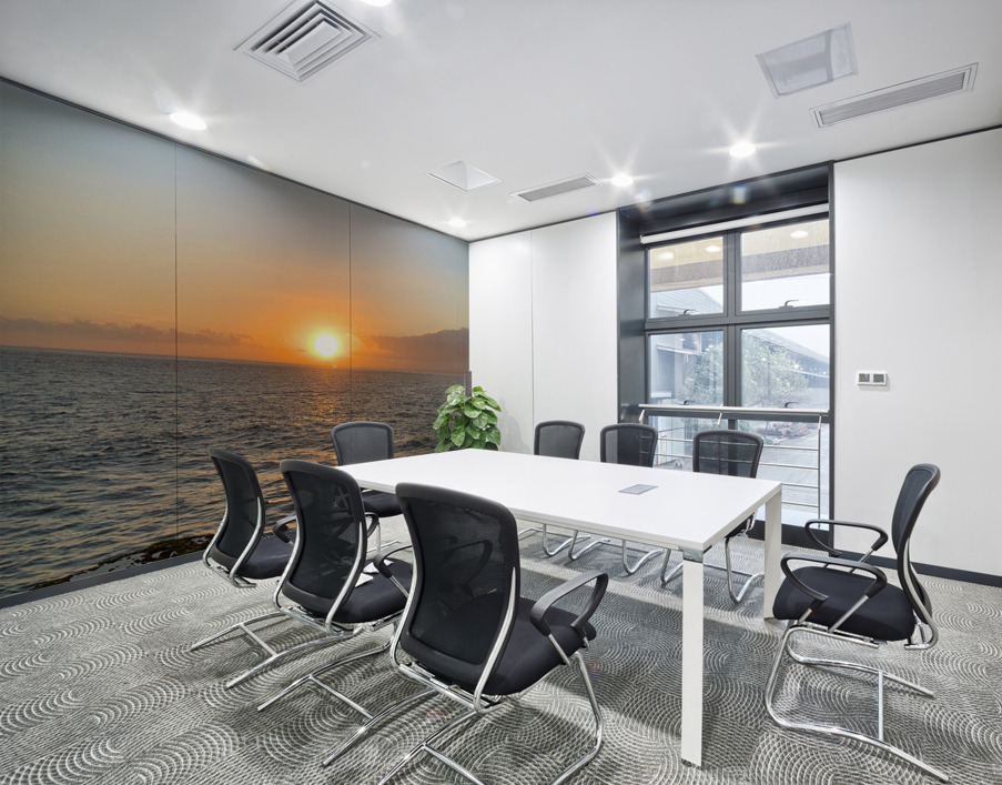 Sunset and Puddles Wall Printing