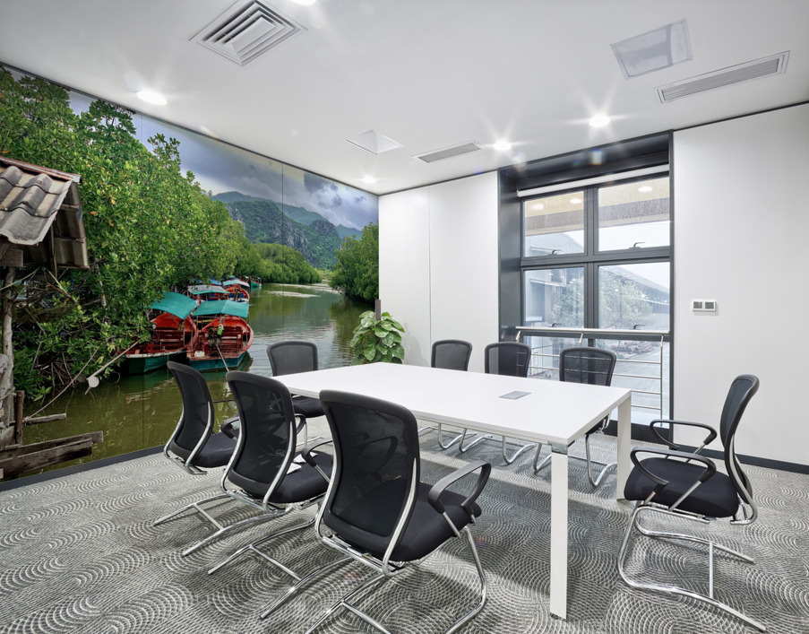 Boats Waiting on the River Wall Printing